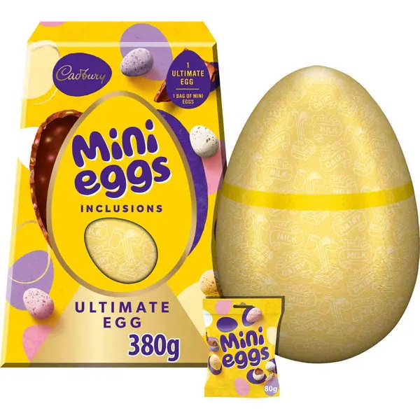 Image of Cadbury Gifts Direct Cadbury Ultimate Mini Eggs Inclusion Easter Egg 380g 4306952