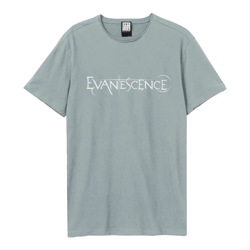 Image of Amplified Amplified Men Evanescence Logo T-Shirt in Pale Blue Size: X-Small Pale Blue XS Male 5063652585429