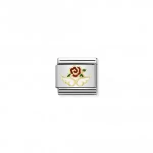 Image of Nomination Composable Classic Gold Angel Of Nature Beauty Link 030272/36