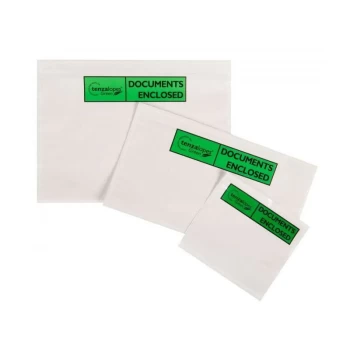 Image of Pack List Documents Enclosed Wallets Green A5 1000 Per Box - Tenzalopes