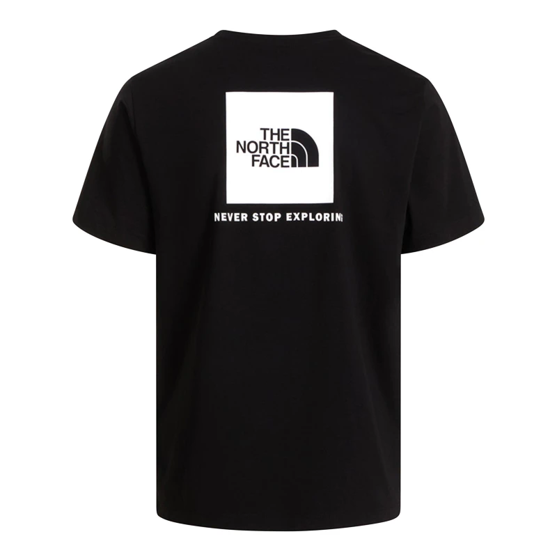 Image of The North Face EVOLUTION BOX NSE REGULAR SHORT SLEEVE TNF mens T shirt in Black
