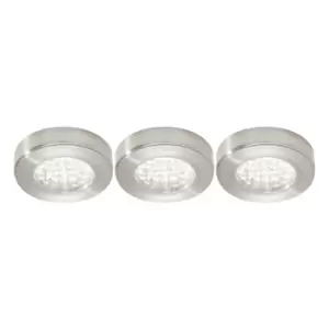 Image of NxtGen Georgia Surface LED Under Cabinet Light 1.8W (3 Pack) Daylight 65° Brushed Nickel