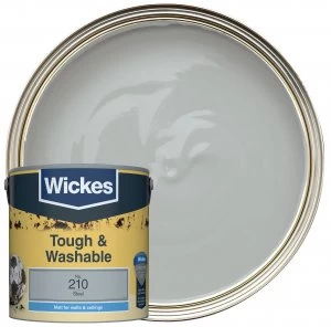 Image of Wickes Colour Home Durable Matt Emulsion Paint - Steel 2.5L