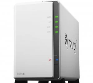 Image of SYNOLOGY DS220J Disk Station Server NAS Drive - 4 TB, 2 Bay, White