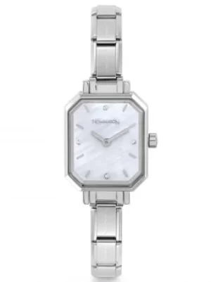 Image of Nomination CLASSIC Paris White Mother of Pearl Rectangular Dial...
