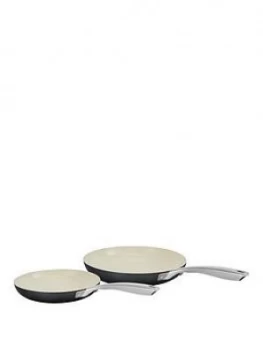 Image of Morphy Richards Accents 2 Piece Frying Pan Set In Black