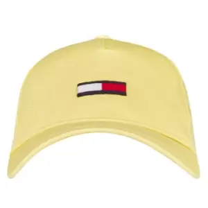 Image of Tommy Jeans Embroidered Flag Cap - Yellow