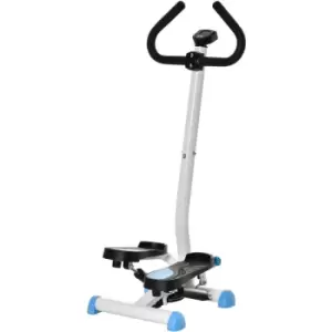 Image of Homcom - Twister Stepper Height Adjustable Step Machine w/ lcd Screen, Blue - Blue
