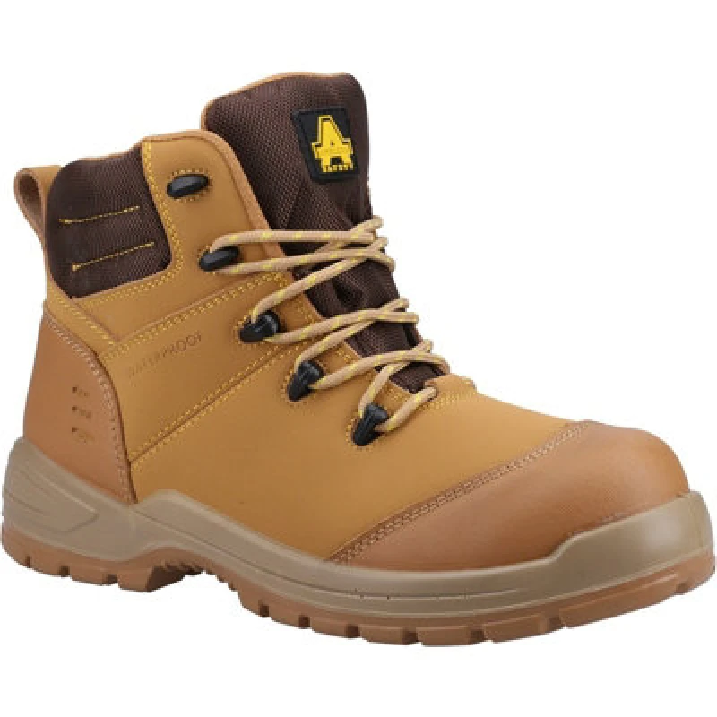 Image of Amblers Safety Mens 308C S3 SRC Metal Free Safety Boots UK Size 4 (EU 37) Honey AMB336-HONEY-4