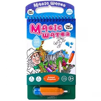 Image of Magic Water Colouring Pad With Water Pen - Animal World
