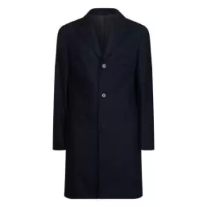 Image of Calvin Klein Cashmere Wool Coat - Blue