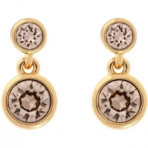 Image of Ladies Karen Millen Gold Plated Crystal Dot Earring