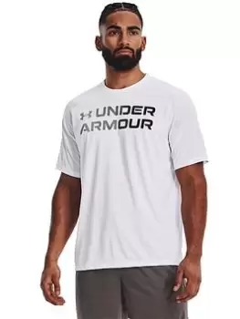 Image of Under Armour Training Tech 2.0 Gradient Short Sleeve T-Shirt - White Size M Men