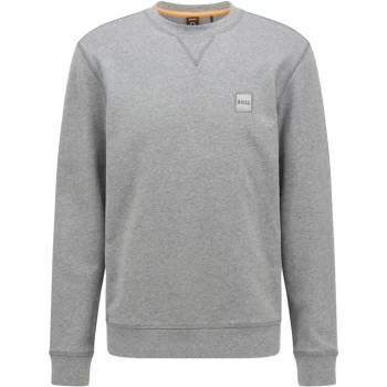 Image of Boss Relaxed-Fit Crewneck Sweatshirt - Grey