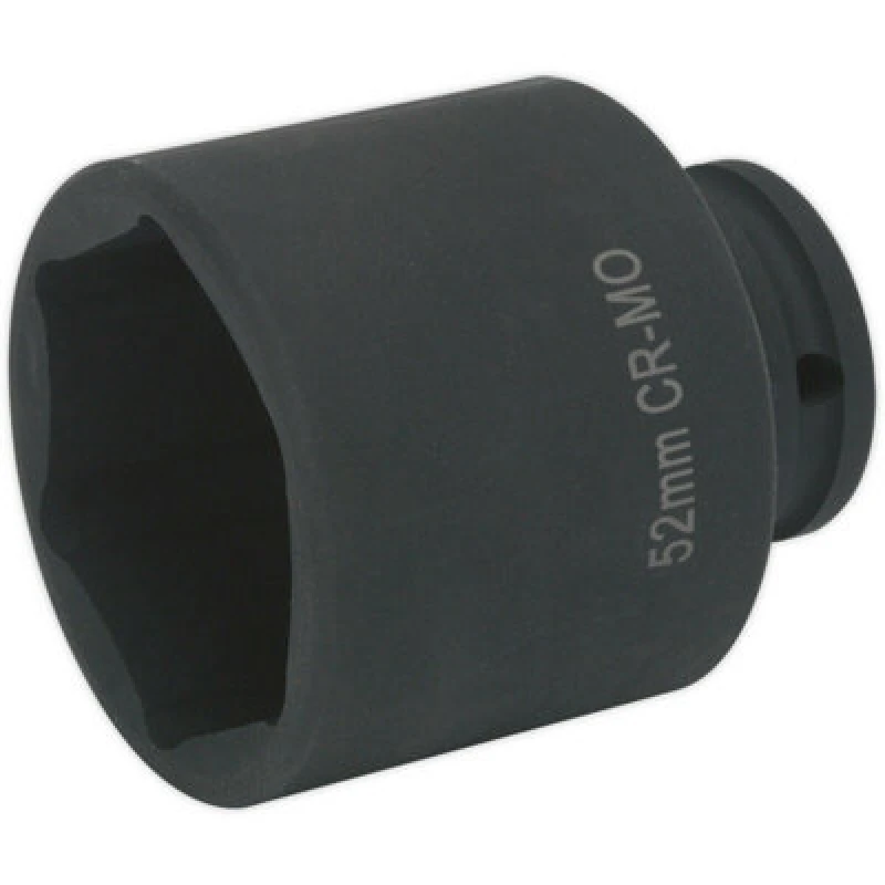 Image of Loops 52mm DEEP Hardened Impact Socket Bit - 1/2" Sq Drive - For Land Rover Hub Nuts Multi