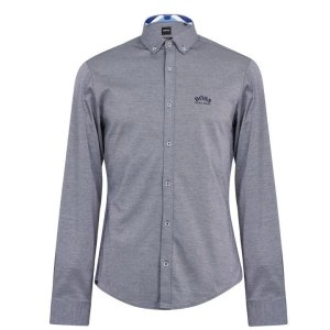 Image of Hugo Boss Biado R Navy Size M Oxford Men Shirt