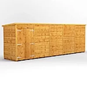 Image of Power Garden Shed 204PPWDD Golden Brown 20x4