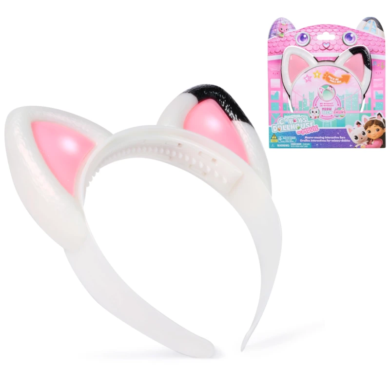 Image of Gabby's Dollhouse: The Movie Meow-mazing Interactive Ears Hairband with Lights Sounds and 3 Modes of Play Kids Toys for Girls and Boys Ages 3 and