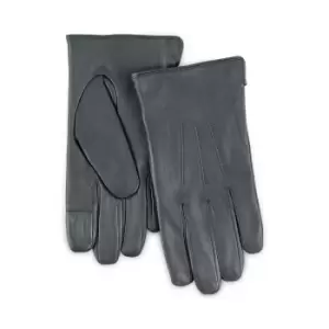 Image of totes Isotoner Mens Water Repellent Gloves Grey