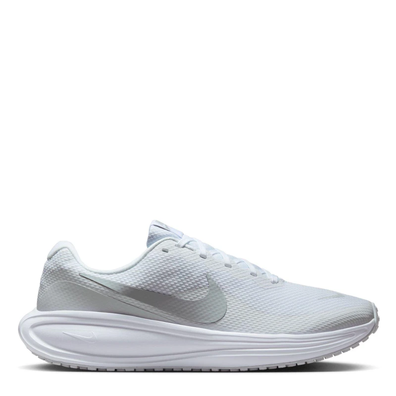 Image of Nike Revolution 8 Road Running Shoes Mens White/Plat male 7 (41)