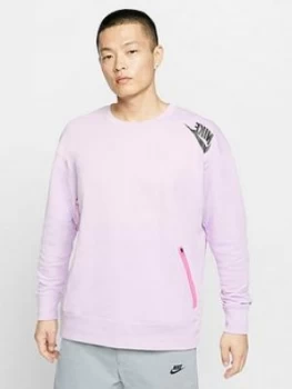 Image of Nike Sportswear Festival Ft Crew - Lilac