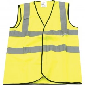 Image of Scan Hi Vis Waistcoat Yellow XL