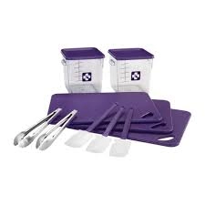 Image of Food Service Kit 12 Piece Colour Coded Purple 2002724