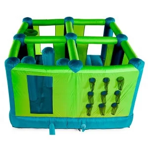 Image of Plum Multi-Room Bouncy Castle - Green