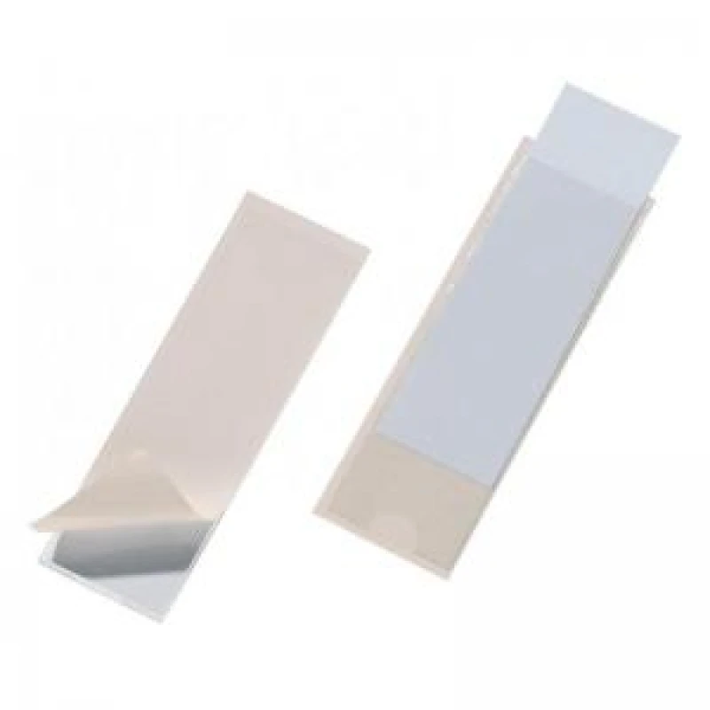Image of Durable Durable - pocketfix Self-Adhesive Clear Label Sleeve Pockets 10 Pack 125x40mm - Transparent 807419