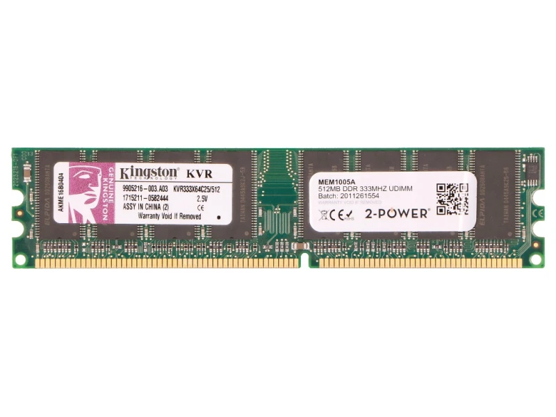 Image of 2-Power MEM1005A memory module 0.512GB 1 x 512GB DDR