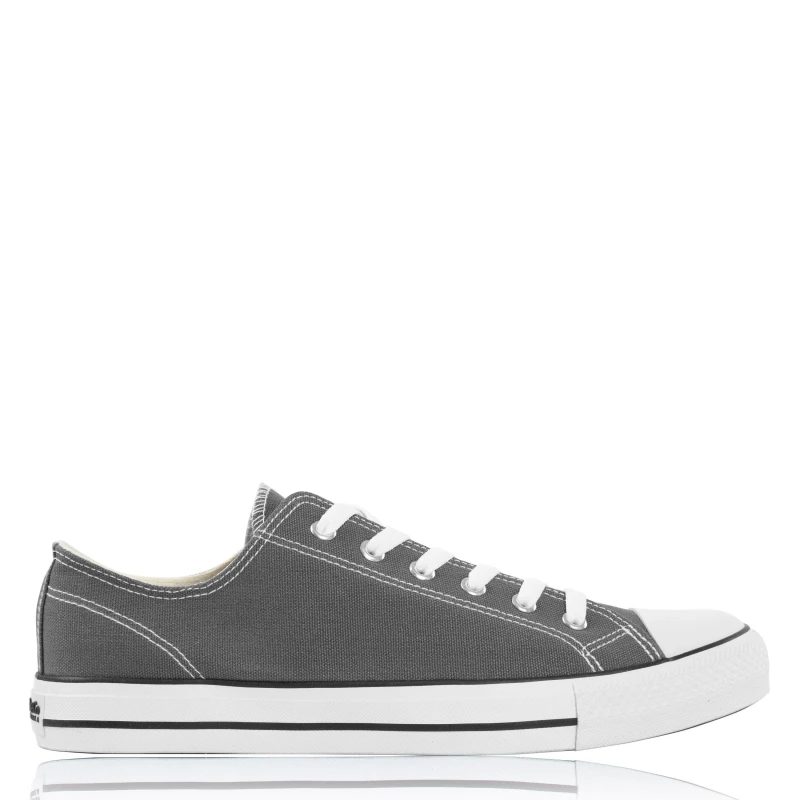 Image of SoulCal Canvas Low Mens Trainers - Grey Grey 7