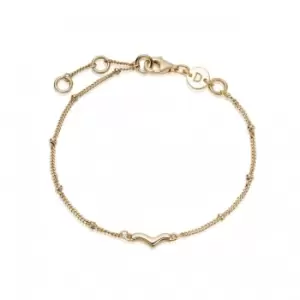 Image of Treasures Wave Bobble 18ct Gold Plated Bracelet TBR01_GP