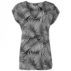 Image of NVME Renee V Neck Ladies - Black/White