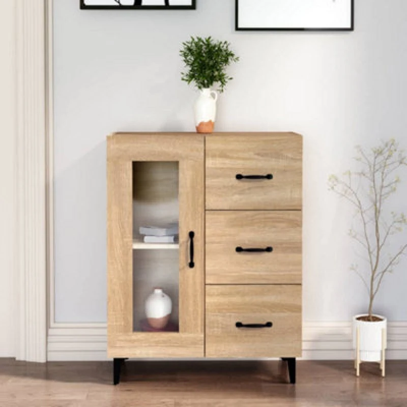 Image of VIDAXL Sideboard Sonoma Oak 69.5x34x90cm Engineered Wood Vidaxl 8720287080190