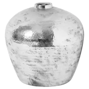 Image of Hill Interiors Hammered Astral Vase in Silver