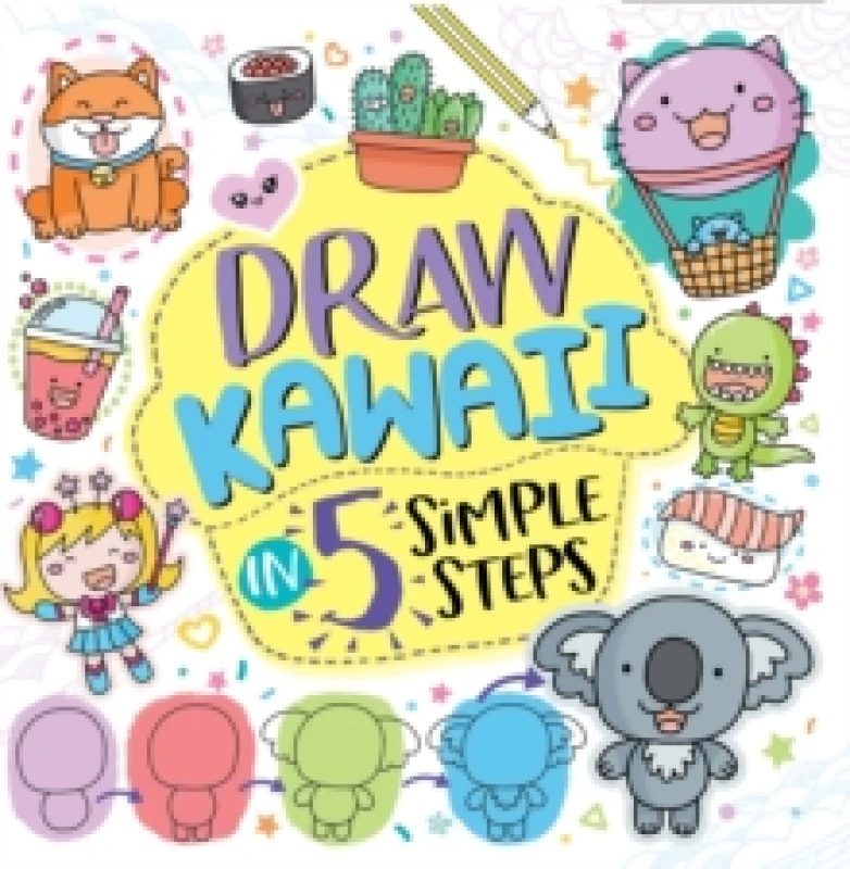 Image of Jess Bradley Draw Kawaii in Five Simple Steps Book Multi unisex