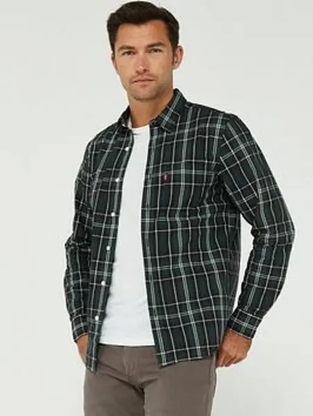 Image of Levis Sunset 1 Pocket Standard Shirt Green Male M 199412UK