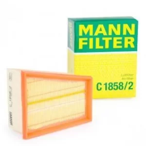Image of MANN-FILTER Air Filter RENAULT,NISSAN,OPEL C 1858/2 1654600Q1D,1654600Q3G,1654600QAA Engine Filter 1654600QAU,4408341,4430737,165463164R,165468470R