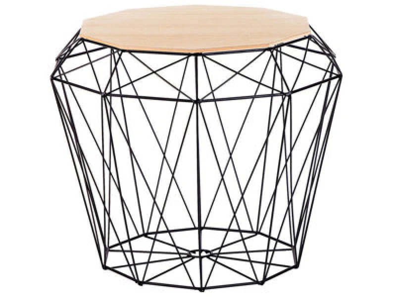 Image of Beliani Side Table Elida Black