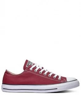 Image of Converse Chuck Taylor All Star Ox, Burgundy/White, Size 7, Women