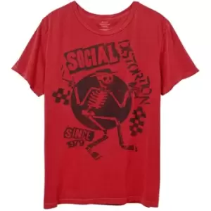 Image of Social Distortion - Speakeasy Checkerboard Unisex XX-Large T-Shirt - Red