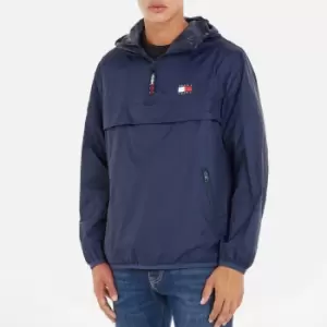 Image of Tommy Jeans Mens Packable Tech Chicago Popover - Twilight Navy - S