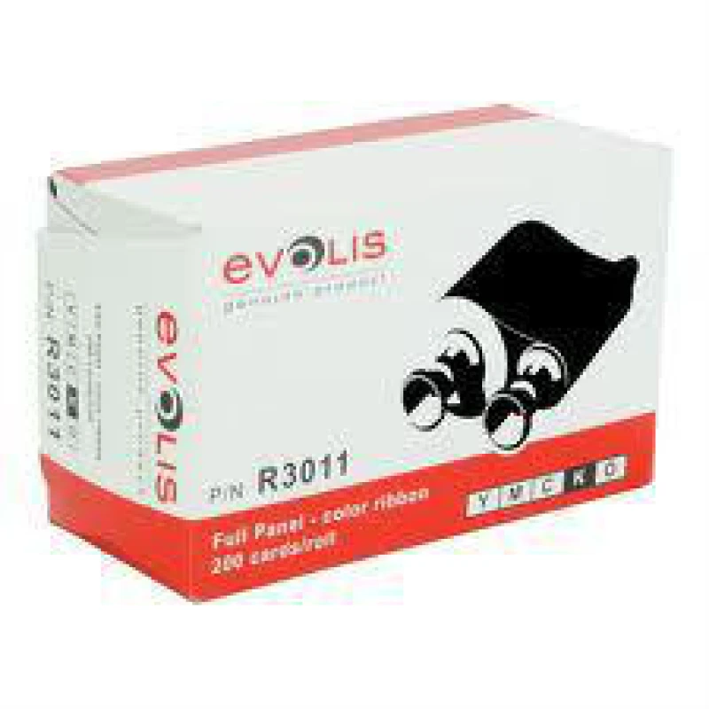 Image of Evolis R3011 Thermal-transfer ribbon Bk.C.M.Y. Transparent. 200 pages