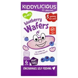 Image of Kiddylicious Blueberry Wafers 4x 5g