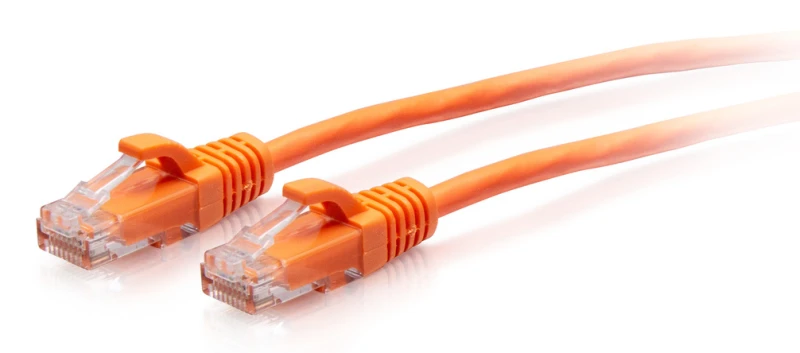 Image of C2G 3m Cat6a Snagless Unshielded (UTP) Slim Ethernet Patch Cable - Ora