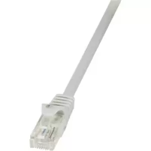 Image of LogiLink CP1022U RJ45 Network cable, patch cable CAT 5e U/UTP 0.50 m Grey