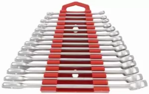 Image of Teng Tools 6515mmA 15 Piece Combination Spanner Set 5.5 - 19mm on Rack