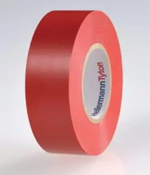 Image of HellermannTyton HelaTape Flex Red Electrical Tape, 19mm x 20m