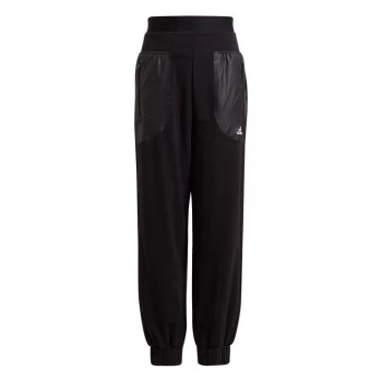 Image of adidas UP Poly Pant Junior Girls - Black/White