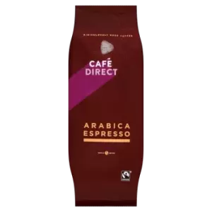 Image of Cafedirect Fairtrade Arabica Espresso Whole Bean 1kg Pack